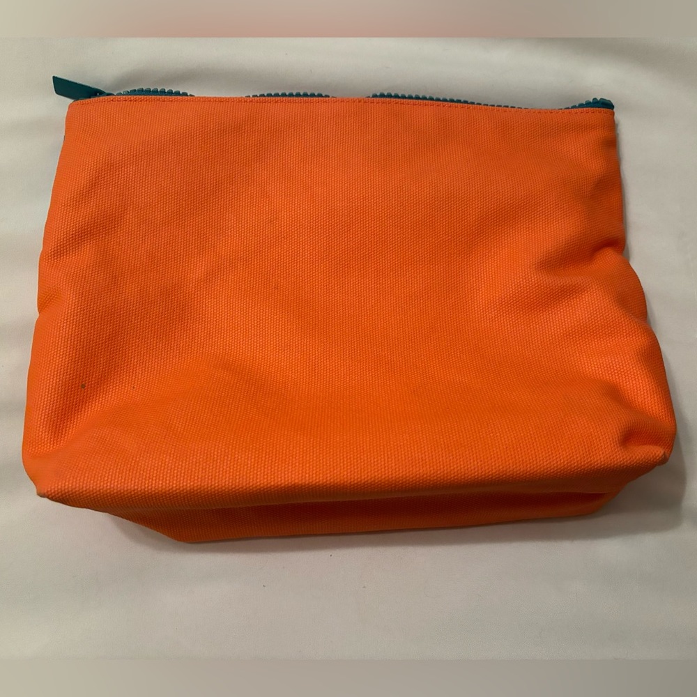 MB Greene Large Zip Pouch in Tangerine